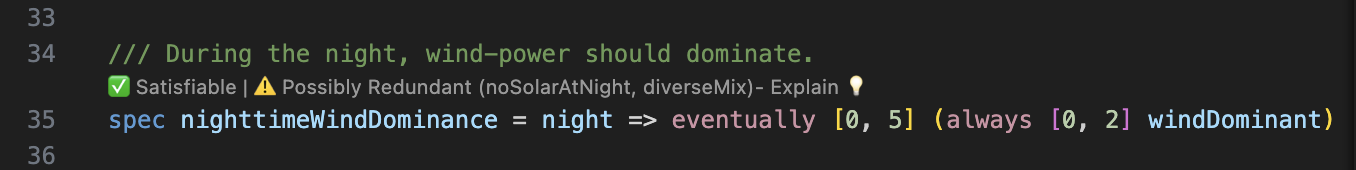 VSCode code lenses, redundant spec